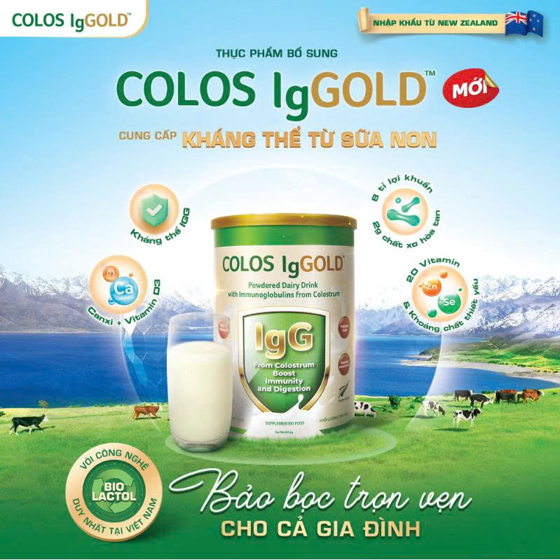 THỨC UỐNG DINH DƯỠNG COLOS IgGOLD
